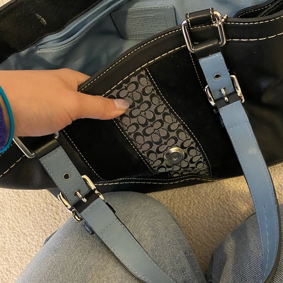 Back leather coach handbag purse - Picture 8 of 10